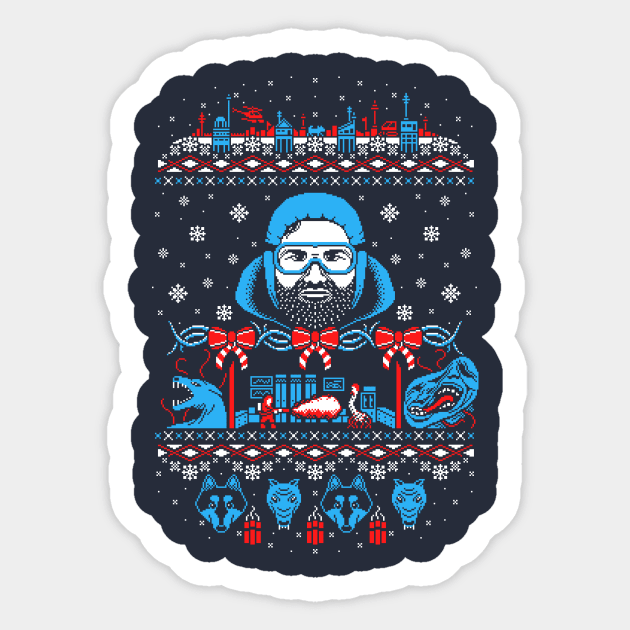 Russell for the Holidays I: Thing Sticker by TravisPixels